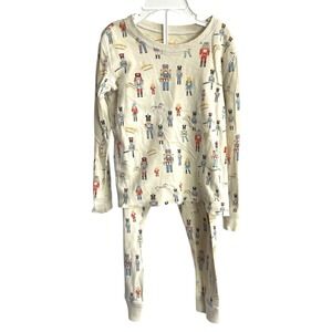 Petidoux Pima Cotton Nutcracker‎ Pajamas Holiday Print Long Sleeve Kids Size 5